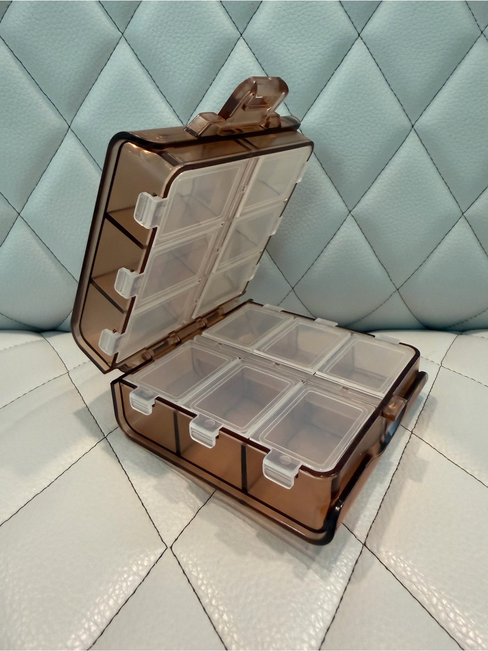 Brown 8-Compartment Plastic Storage Organizer - Brand